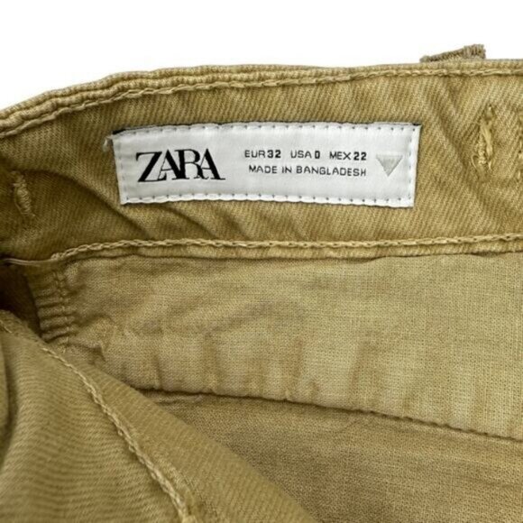 Zara Cargo Pants Mid Rise Women's Size 00 - Picture 7 of 8
